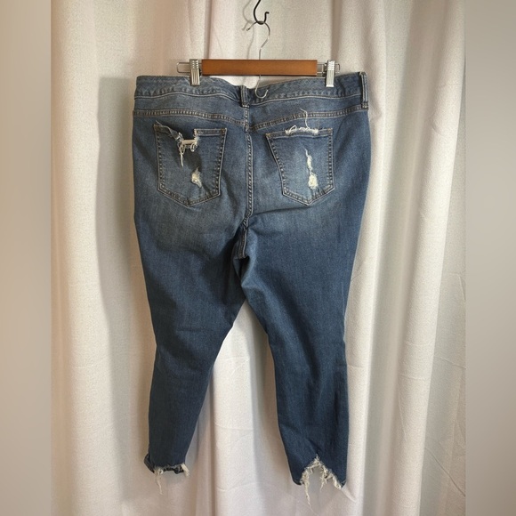 Torrid Jeans Ankle Skinny Destruction Size 18 Distressed EUC 0411 - Picture 7 of 13